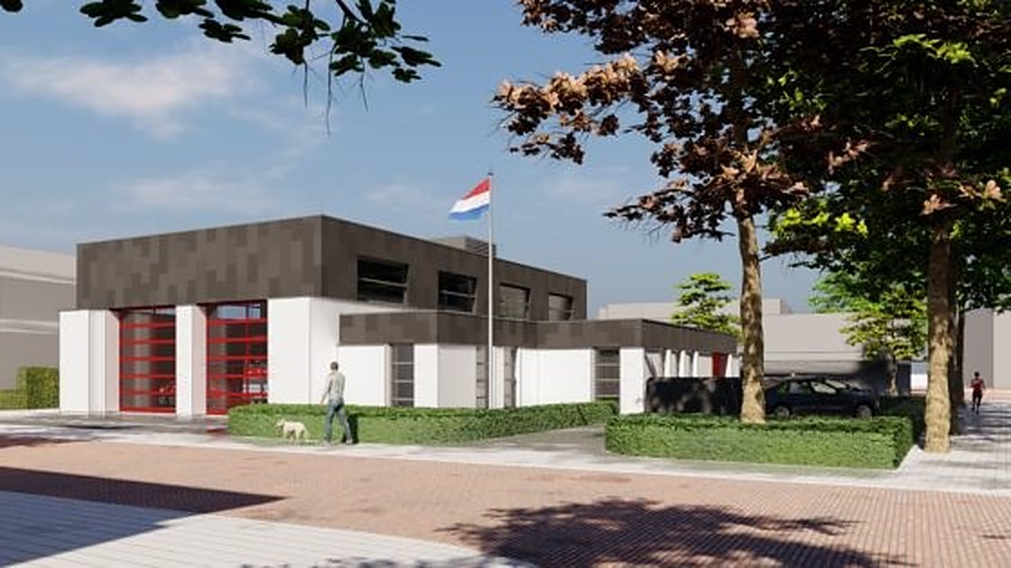 Brandweerpost Bennekom van buiten gezien