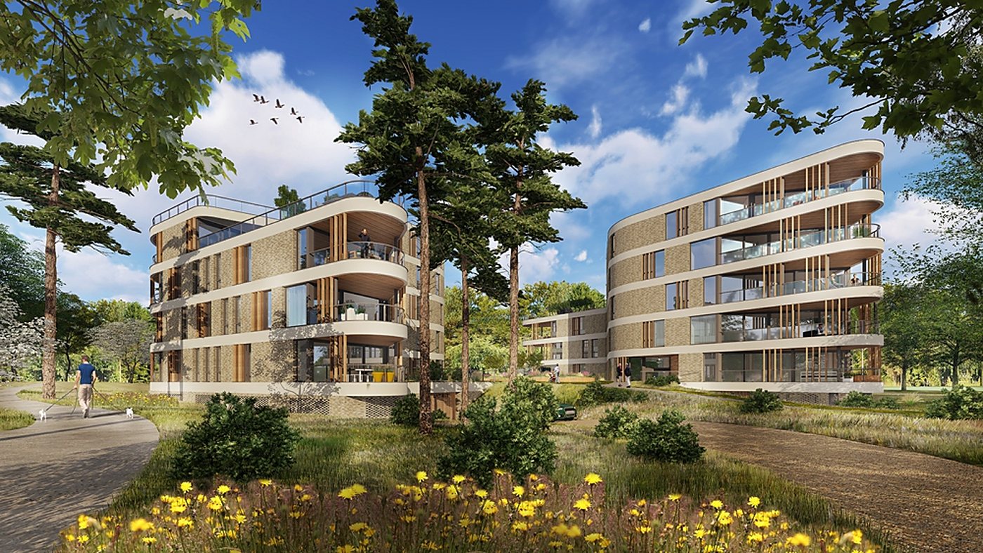 Appartementengebouw op het voormalige kazerneterrein